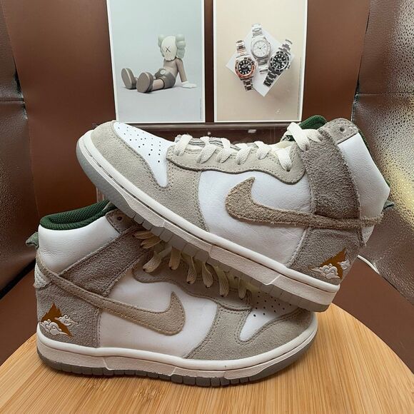 Nike Dunk High Premium San Francisco Chinatown Gold Mountain (GS) Size 4.5Y - Picture 3 of 11